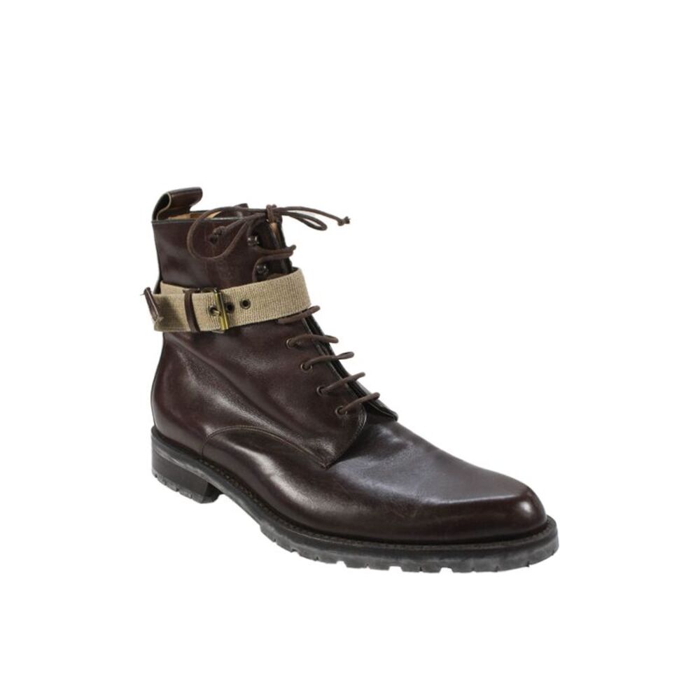 Walter Steiger Mens Leather Pointed Toe Boots Brown Size 11.5